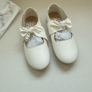 Dream Pairs Kids White Ballerina Flat Dress Shoes